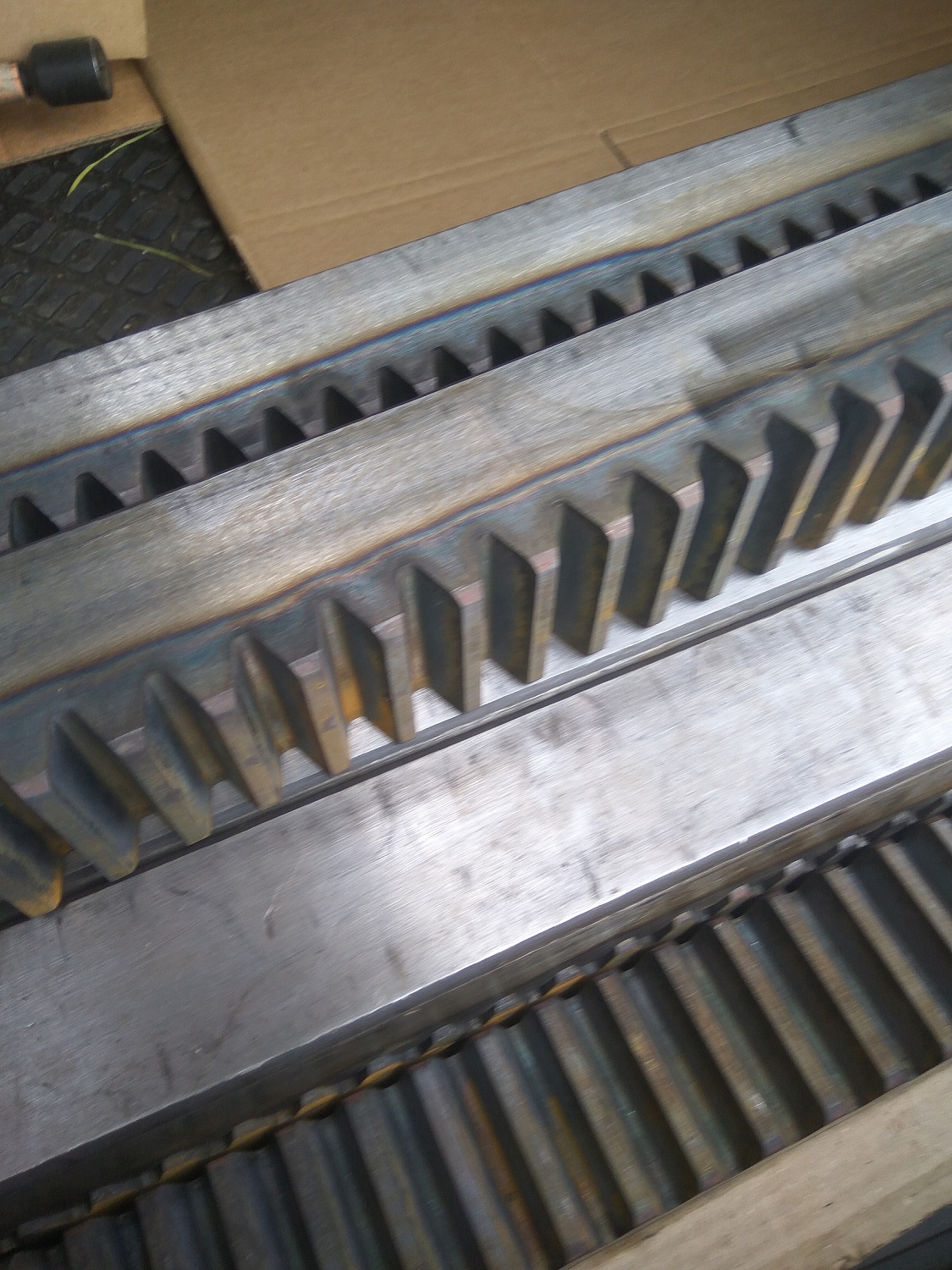 Зубчатые рейки с закалкой зуба 