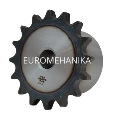 Звездочка 08B-1, шаг 12,7х7,75 мм (1/2х5/16), Z=13 со ступицей и закалкой зубьев - Евромеханика