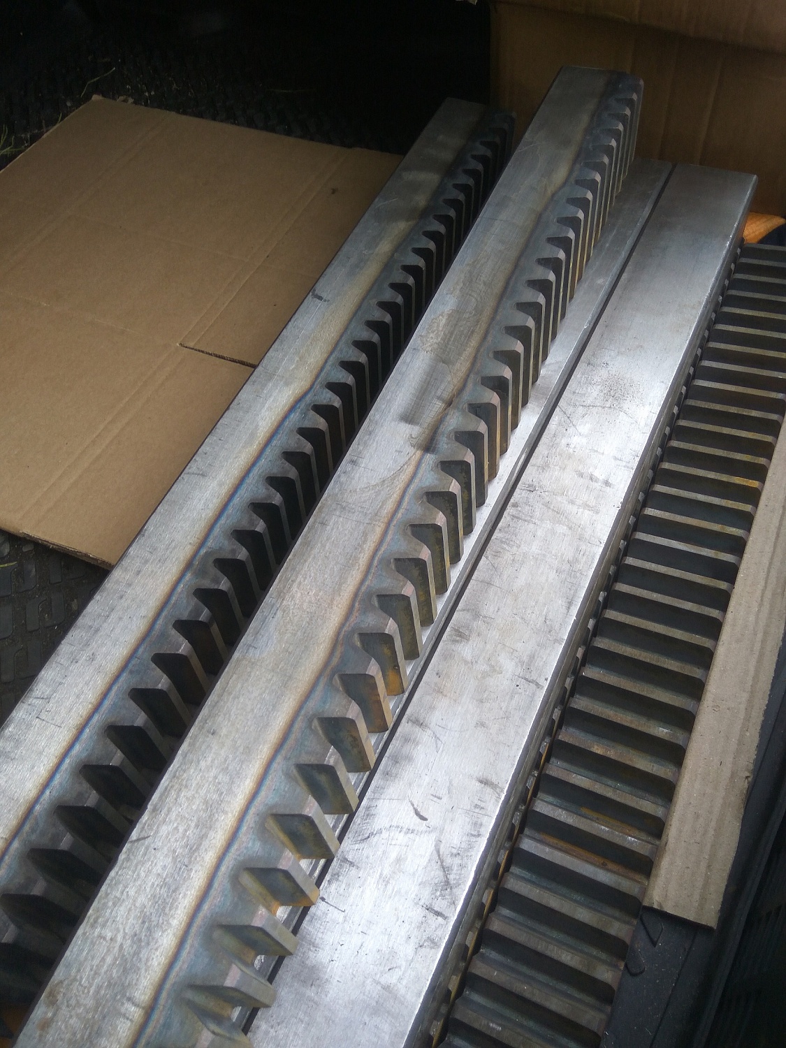 Зубчатые рейки с закалкой зуба 