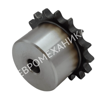 Звездочка 06B-3, шаг 9,525x5,72 мм (3/8х7/32), Z=24 со ступицей и закалкой зубьев - Евромеханика