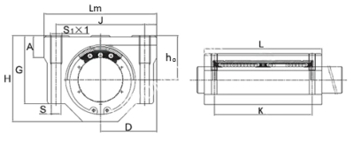 Модуль линейный (каретка) SC 13 WUU (SCS13LUU), EMT - Евромеханика