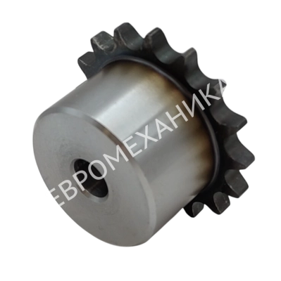 Звездочка 20B-1, шаг 31,75х19,56 мм (1"1/4х3/4), Z=12 со ступицей и закалкой зубьев - Евромеханика