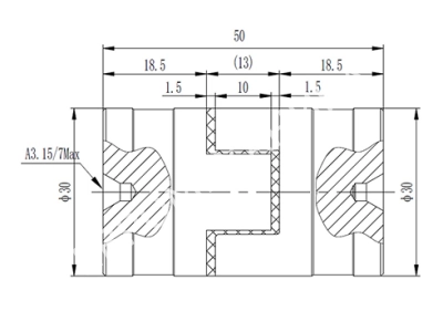 Муфта кулачковая XL0 тип B-B (GE-T 14), СТАЛЬ, EMT - Евромеханика