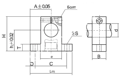 Опора вала SK 35 (SH35), EMT - Евромеханика