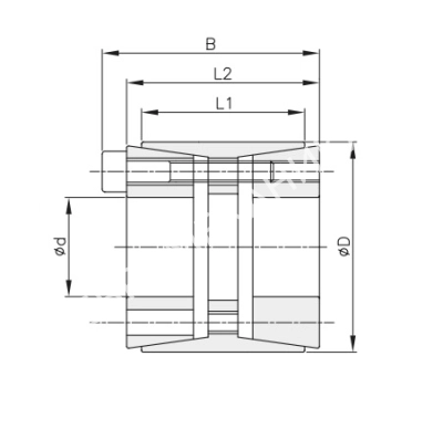 Втулка зажимная BK 11 110 x 155 (KLEE110), EMT - Евромеханика