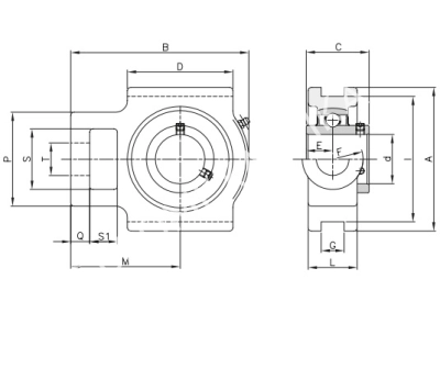 Подшипниковый узел UCT 206 - Евромеханика