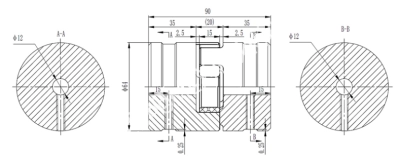 Муфта кулачковая XL7-25x25 тип B-B (GE-T 55-70), СТАЛЬ, EMT - Евромеханика