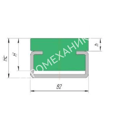 Направляющая тип CF Hc-20, B1-80, L-2000 - Евромеханика