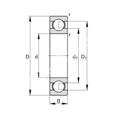 Подшипник 16018 FAG - Евромеханика