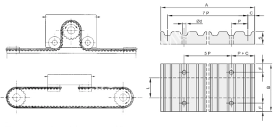 Зажимная пластина для ремня 5M 25 - Евромеханика