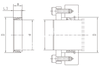 Втулка зажимная BK 50 19 x 24 (KLNN019), EMT - Евромеханика