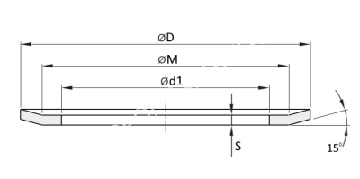 Фланец (реборда) 59A, 65х49мм, толщина 1,5мм, для зубчатого шкива, EMT - Евромеханика
