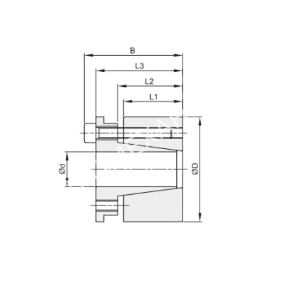 Втулка зажимная BK 70 50 x 80 (KLDA050) - Евромеханика