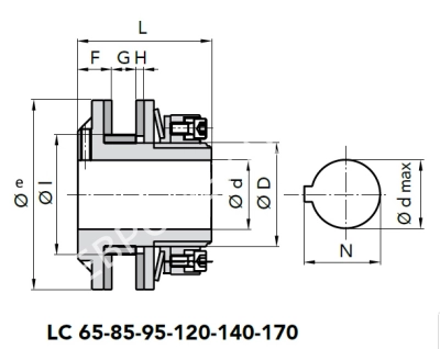 Ограничитель крутящего момента LC 140-2, EMT - Евромеханика