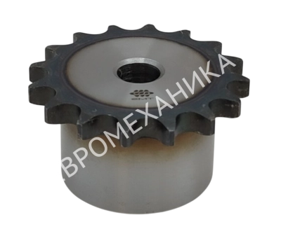 Звездочка 08B-1, шаг 12,7х7,75 мм (1/2х5/16), Z=13 со ступицей и закалкой зубьев - Евромеханика