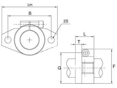 Опора вала SHF 12, EMT - Евромеханика