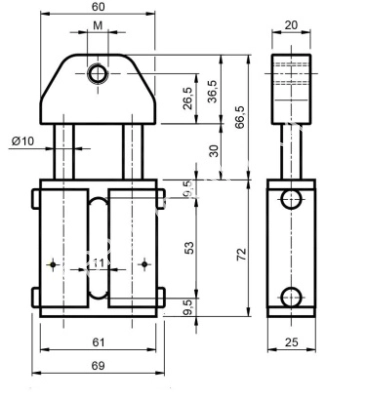 Натяжитель GRIGIO GP 30- M12 - Евромеханика