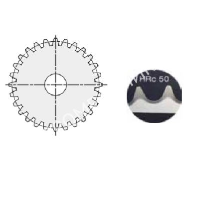 Шестерня цилиндрическая M=3 Z=30 с закалкой зуба (PM30T30), EMT - Евромеханика