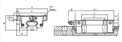 Каретка HGW25CCZOC, EMT - Евромеханика