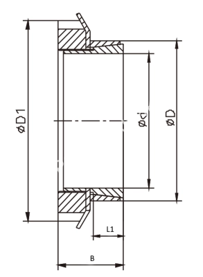 Втулка зажимная BK 26 45 x 55 (KLFC045), EMT - Евромеханика