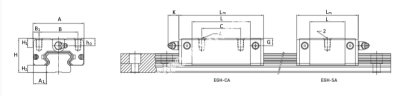 Каретка EGH20CAZOH, EMT - Евромеханика